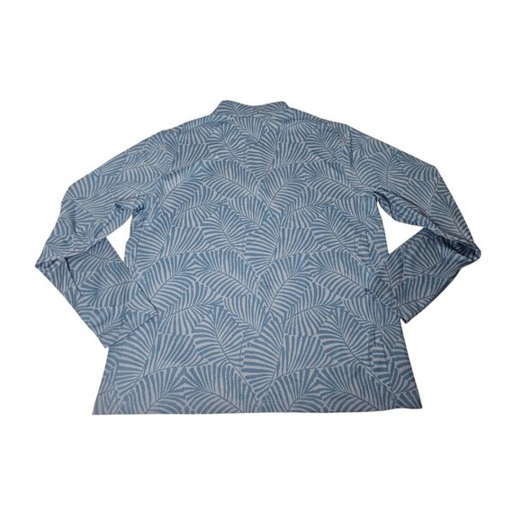 NWT Chubbies Men’s The Calm Palm 1/4 Zip Pullover Long Sleeve Shirt Sz XL Blue - Picture 8 of 10